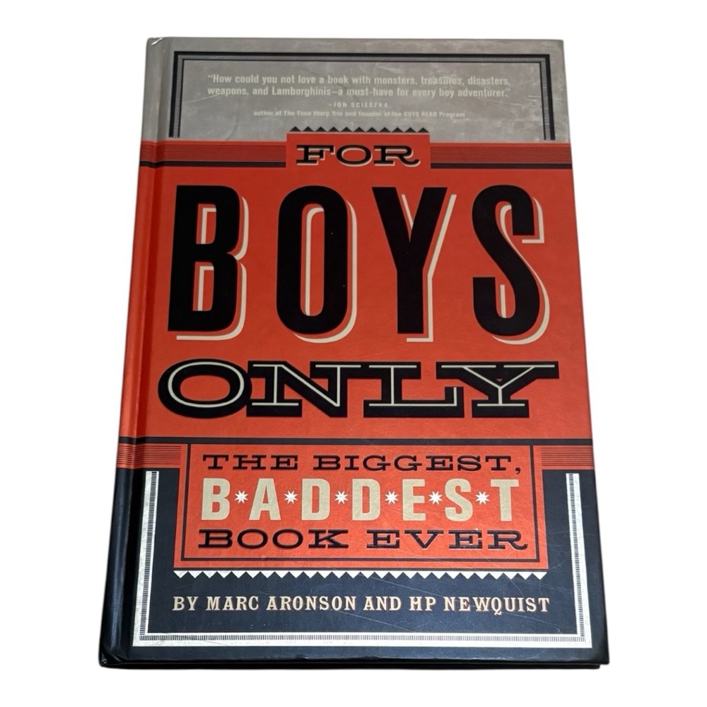 For Boys Only Hardcover Book